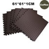 61*61*1cm 6 Pcs Puzzle Exercise Mat with High Quality EVA Foam Interlocking Tiles Anti-fatigue Exercise Gym Yoga Trade Show Play Room Basement Square Floor Tiles Coffee