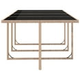 thumbnail image 5 of vidaXL 13 Piece Outdoor Dining Set with Cushions Poly Rattan Beige, 5 of 5