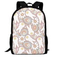 thumbnail image 5 of Lafuoo Retro Hippie Groovy Easter bunny Pattern Large Capacity Backpack, Durable Adjustable Straps Campus, Travel, Work Computer Backpack, Unisex-One Size, 5 of 7