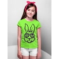 thumbnail image 3 of Hip Hop Cool Bunny Rabbit Easter Egg Hunting Church Christian Event Youth T-shirt, Youth S, Lime, 3 of 5