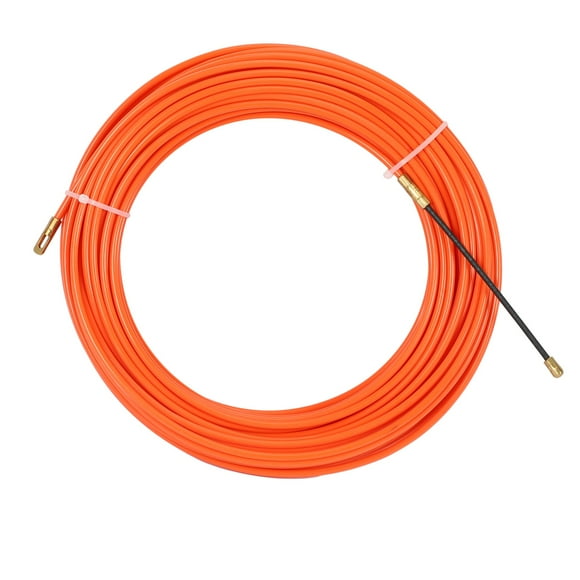 4Mm 20 Meter Orange Guide Device Nylon Electric Cable Push Pullers Duct Snake Rodder Fish Tape Wire