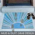 thumbnail image 4 of Boho Door Mat, Boho Outdoor Door Mat Doormat, Blue Door Mat, Boho Welcome Mat, Boho Door Mats Doormat Outdoor Indoor Entrance, Indoor Door Mats for Entryway, 17x30, 4 of 5