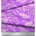 thumbnail image 2 of Soimoi Rayon Fabric Flower Artistic Printed Fabric 1 Yard 42 Inch Wide, 2 of 3