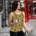 thumbnail image 6 of Bixox Women's Sunflowers Printed Sleeveless Fitness Workout Running Quick-Dry Tank Top, 6 of 7
