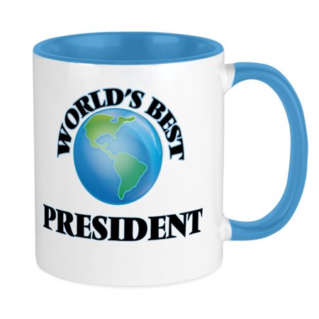 

CafePress - World s Best President Mugs - Ceramic Coffee Tea Novelty Mug Cup 11 oz