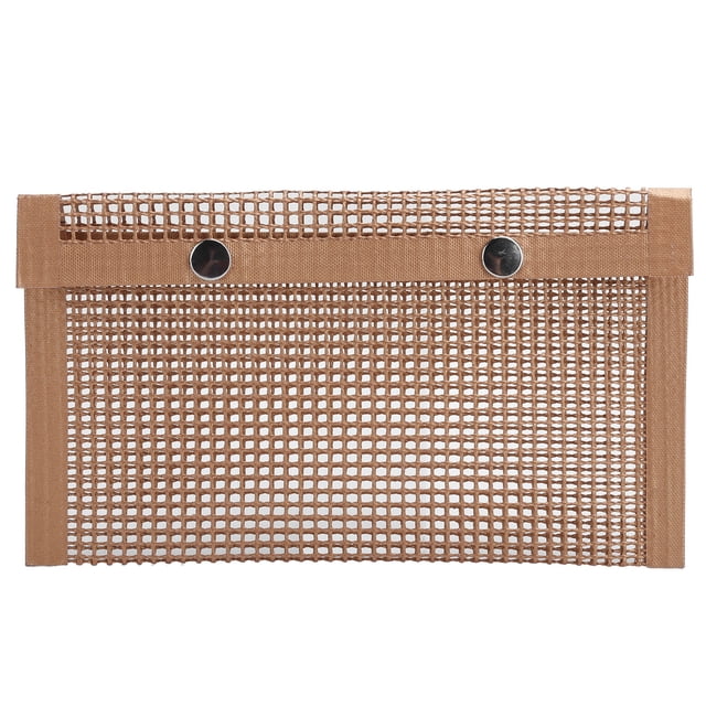 Eddwiin Non?Stick Barbecue Baking Grilling PTFE Bag Heat?Resistant Reusable Mesh for Picnic