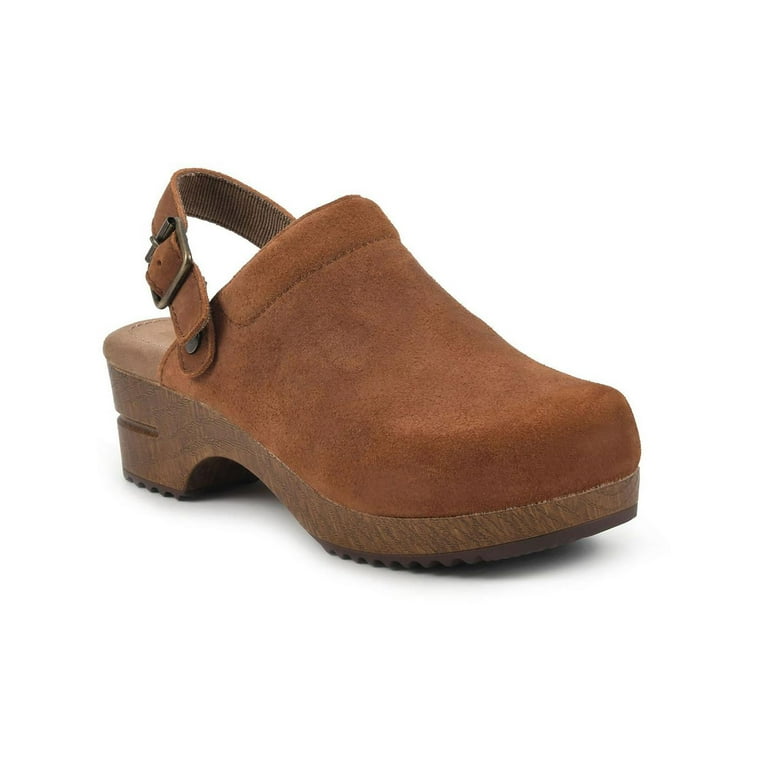 White Mountain Womens Being Suede Slip On Clogs - Walmart.com