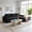 Black1, variant on 96.9" Cloud Sectional Couch With L Shaped Chaise, Modern Modular Deep Seat Sofa, Corduroy Upholstered Living Room Furniture, No Assembly Required, Camel Right Hand Facing