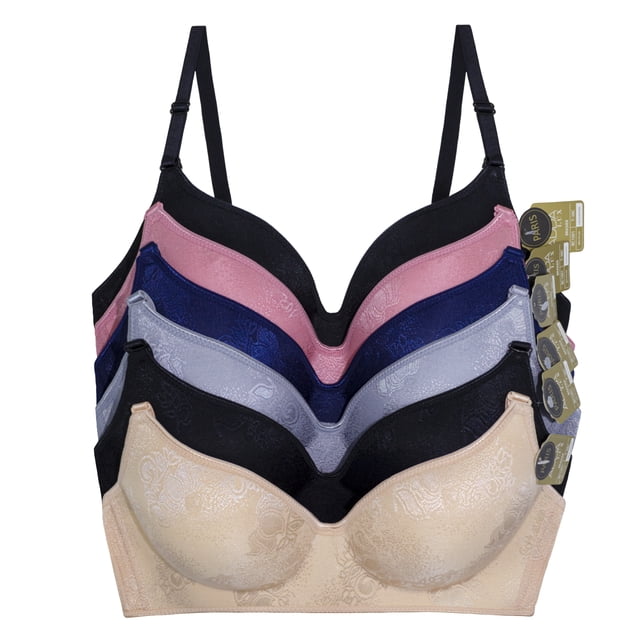 Paquete de Brasier Adda Lingerie Modelo Paris, Sin varillas, Surtido