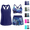 Navy, variant on OIOLOYJM 3 Piece Tankini Swimsuits for Women Tummy Control Bathing Suits Swim Tank Top with Bra Shorts Summer Beach Vacation Cooling Comfortable Swimwear Basic Purple L