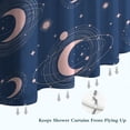 thumbnail image 6 of Blue Pink Moon Star Planet Pattern Shower Curtain 84"x72" ,Bathroom Decorative Shower Curtains Set with 12 Hooks,Modern Waterproof Washable Shower Curtain, 6 of 6