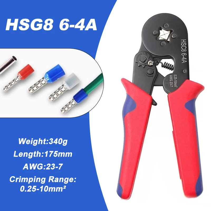 PRIME - Ferrule Terminal Hand Wire Cord End Crimper Crimp Crimping Tool Plier 0.25-10Mm²