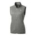 thumbnail image 2 of Women's Cutter & Buck  Heather Gray Scranton Wilkes-Barre RailRiders Mainsail Sweater Knit Full-Zip Vest, 2 of 3