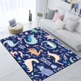 thumbnail image 1 of Cartoon Dinosaur 3d HD Print Carpet for Living Room，Children Play RoomRug，Children's crawling mat，Large Carpet Rug for Bedro Fivean unisex, 1 of 2