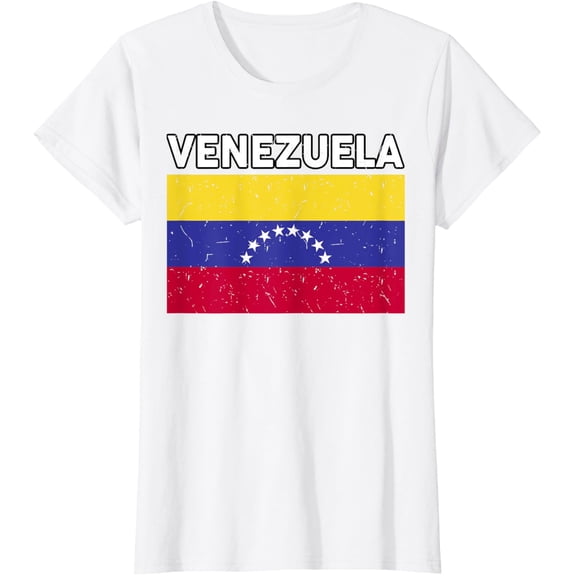 t-shirt Venezuela Flag Venezuelan Hispanic Heritage Month Kids Women T-Shirt mens, woman, white,funny,journey,Crew Neck, Short Sleeve,custom clothing patterns.gift
