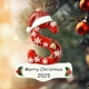 thumbnail image 1 of Adornos de letras para árbol de Navidad | Colgantes con el alfabeto | Set de 26 piezas para decoración navideña DIY | Adornos colgantes de acrílico para el hogar, la oficina y la escuela, 1 of 9