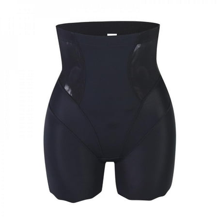 

Ladies Ice Silk High-Waisted Boxer Seamless High-Elastic Breathable Waist Protection Shaping Boyshort Control Underwear
