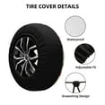 thumbnail image 2 of Easygdp cartoon colorful Bow tie Wheel Cover,Spare Tire Cover,4-17in Spare Tire Cover Universal Fit for Trailer, Car, Truck, SUV, Jeep-14 inch, 2 of 6