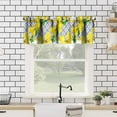 thumbnail image 4 of Italy Blue Tiles Window Valance, Italian Lemons Summer Fruit Window Curtain Valance for Farmhouse Living Room Kitchen Dinning Room Home Decor 54x18inch, 4 of 6