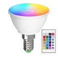 thumbnail image 2 of Skksst RGB LED Light Bulb Remote Control RGBW Color Changing Lamp Dimmable Light Bulb, E14, 2 of 6