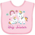 thumbnail image 3 of Inktastic Big Sister Girls Baby Bib, 3 of 4