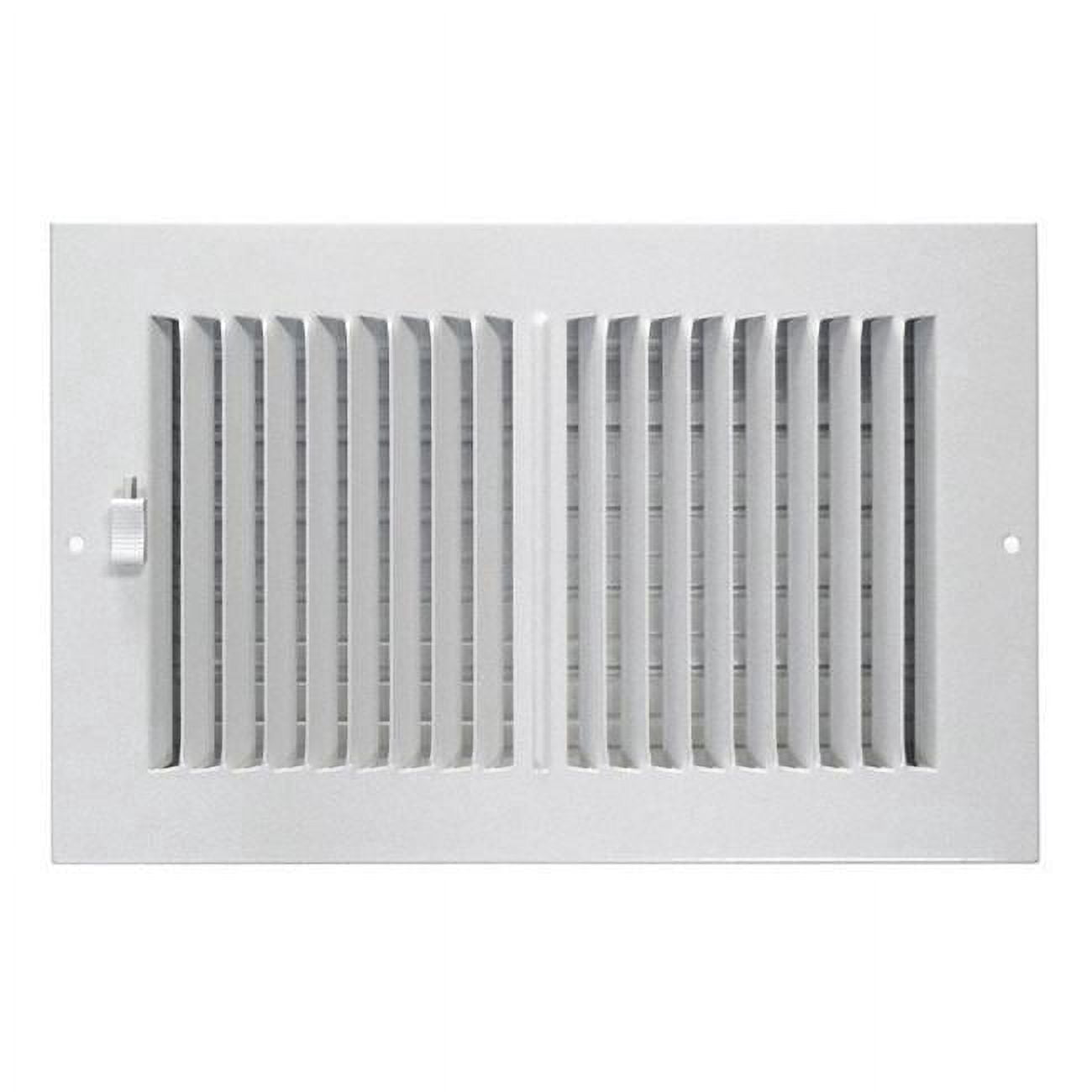 Tru Aire 4 in. H X 8 in. W 2-Way Powder Coat White Steel Wall/Ceiling Register
