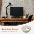 thumbnail image 5 of Uxcell 4Pack 2Inch/50mm Cable Hole Cover ABS Desk Cable Wire Cord Grommet, Gray, 5 of 6