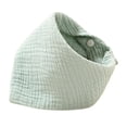 thumbnail image 4 of Babero, paño para eructar, cómodo, triangular, de algodón, agradable para la piel, bandana, babero antibabas, unisex, para bebés, babeo, dentición, ni Verde claro, 4 of 8