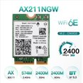 thumbnail image 3 of 3X AX211NGW WiFi 6E Tri Banda 2.4G/5G/6Ghz Tarjeta Wifi de Red Inalámbrica Bluetooth 5.3 AX211 M.2 CNVio Tarjeta Inalámbrica Wifi, 3 of 5