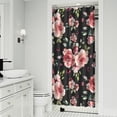 thumbnail image 2 of Spring Flowers Shower Curtain - Fresh Seasonal Blooms and Butterflies, 36x72 Inches, 2 of 5