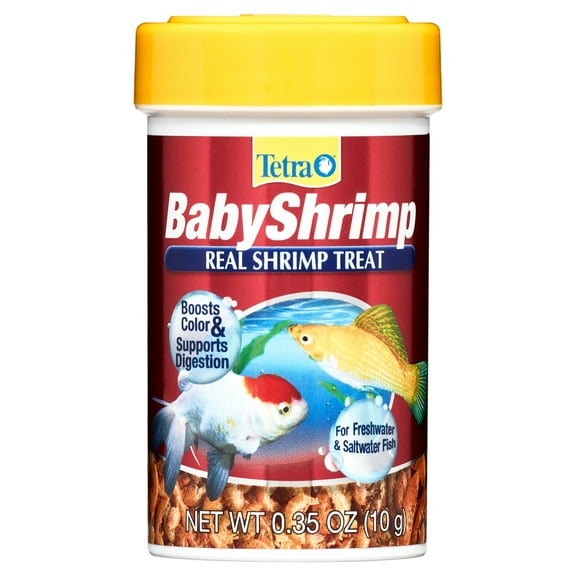 Tetra BabyShrimp, Natural Shrimp Treat For Aquarium Fish, 0.35 oz.