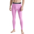 thumbnail image 2 of TANBOM Men's Bamboo Viscose Thermal Pants Comfortable Warm Stylish Elasticity Breathability Pink L, 2 of 6