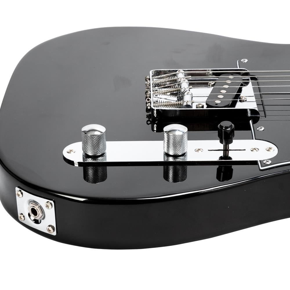 GoDecor Maple Fingerboard Electric Guitar with Guitar Bag for Beginners, Black