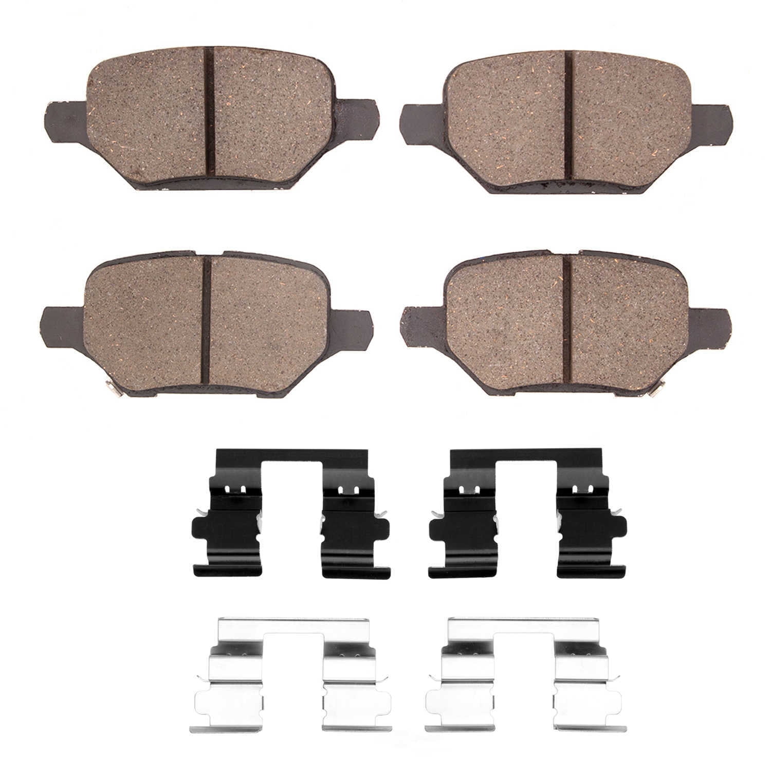 Dynamic Friction Company 1551-2168-01 DFC 5000 Advanced Brake Pads - Ceramic and Hardware Kit - OE