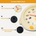 thumbnail image 3 of Unique Bargains 1pc Duck Cartoon Silent Non Ticking Wall Clock 15" x 12" x 2" Light Yellow, 3 of 5