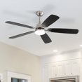thumbnail image 3 of Sofucor 52" Ceiling Fan with Dual Blade Finish, Modern, LED Light, Downrod Mount, Indoor, 3 of 14
