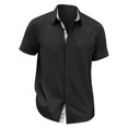 thumbnail image 4 of Hawaiian Shirt For Men, Men's Vintage Button Down Bowling Shirts Short Sleeve Summer Beach Shirt 3XL, 4 of 4