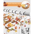 thumbnail image 4 of Fall Thanksgiving Shower Curtain Set ，Waterproof Fabric Shower Curtains Leaves Gnome Pumpkin Squirrel Shower Curtains for Bathroom,Bathroom Decor 36"x78", 4 of 7
