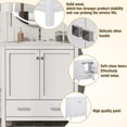 thumbnail image 5 of Bellemave 30" Bathroom Vanity with Single Sink, Wood Combo Cabinet Undermount Sink, Bathroom Storage Cabinet with 2 Doors and a Drawer, Soft Closing, Multifunctional Storage (White), 5 of 10