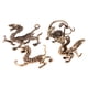 thumbnail image 5 of Figura en miniatura de bestia mítica china antigua de latón de 36 estilos, dragón, tigre, tortuga, adorno de Feng Shui, decoración del hogar, artesanía, 5 of 5