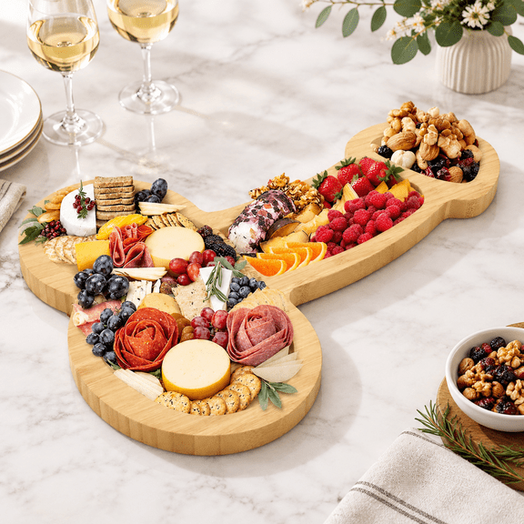 Charcuterie Board, 16" Large Size, For Serving Wine, Fruit, Meat, Cheese