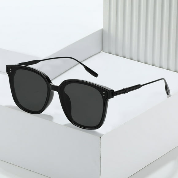 Up To $10 Glasses Black Sunglasses Semi Metal Sunglasses Men Versatile Fashion Sunglasses Women Advanced Sense New