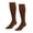 Brown, variant on BadPiggies 2 Pairs Solid Knee-High Compression Socks for Men & Women Graduated 15-20 mmHg (L/XL, Navy Blue)