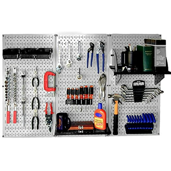 Wall Control 30-WRK-400GB Organisateur Standard d'Outils en Métal pour Table de Travail