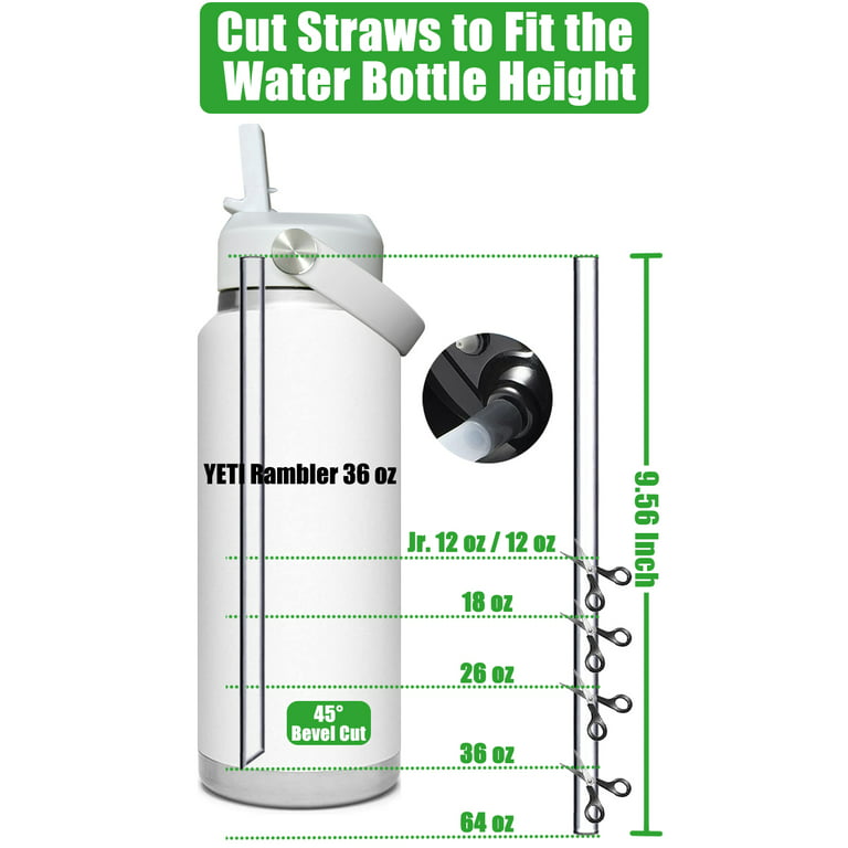 Straw Lid for Yeti Rambler Bottle - 12 18 26 36 64 oz, Lid with Straws and Flexible Handle for Yeti Straw Lid Replacement, Straw Cap Compatible with