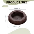 thumbnail image 2 of Uxcell Round Vent Cover, Plastic Air Vent for Home Ceiling Wall Duct Cabinet Closet Brown, 2 of 7