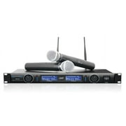 Technical Pro WM1201 Professional 2-Channel UHF Dual Wireless Microphone System