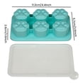 thumbnail image 2 of Moldes de silicona for cubitos de hielo con tapa - Mini bandejas flexibles y apilables for formas divertidas (girasol, estrella, oso, pata) - Ideal for cócteles, whisky y café helado, 2 of 7