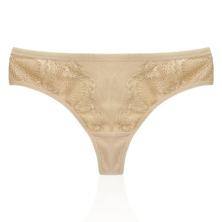 

Egmy Young Lady s Thong Lace Embellished Inseam Cotton Ladies Thong Women s