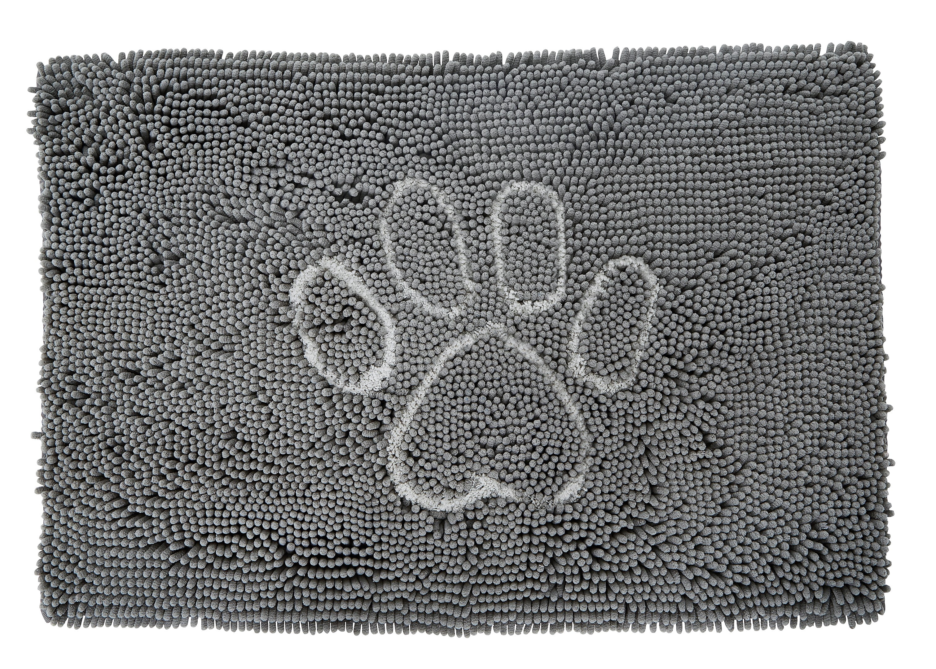 Durable Backing Traps Water and Moisture 30x20 Rug Door Mat for Entry for Muddy Shoes and Dog Paws Grey High Traffic Areas Washable Gorilla Grip Soft and Absorbent Indoor Chenille Doormat